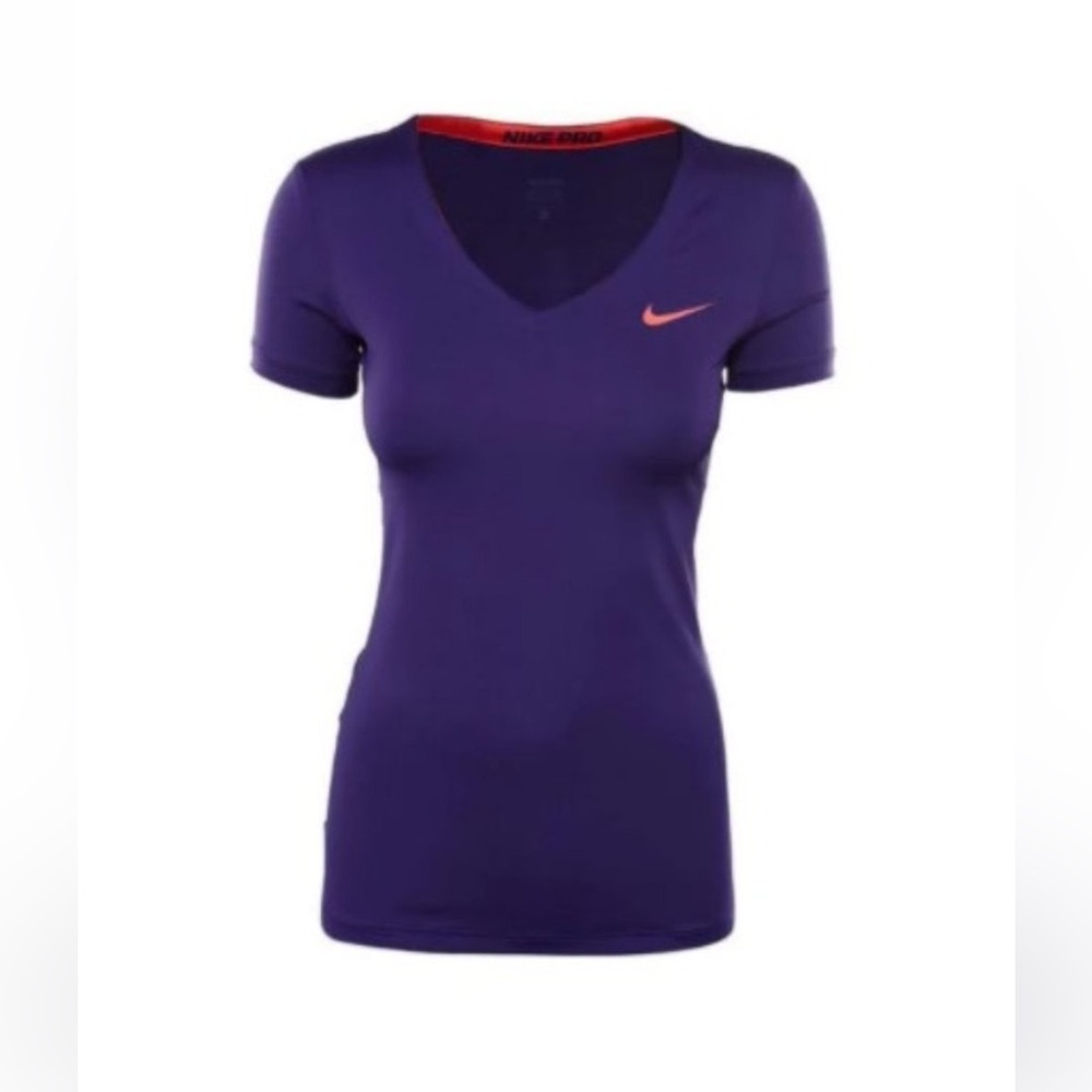 Nike Women's Short Sleeve Purple Tee, Size: XS